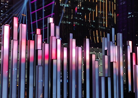 银河官网创意屏之罗湖钢琴屏项目